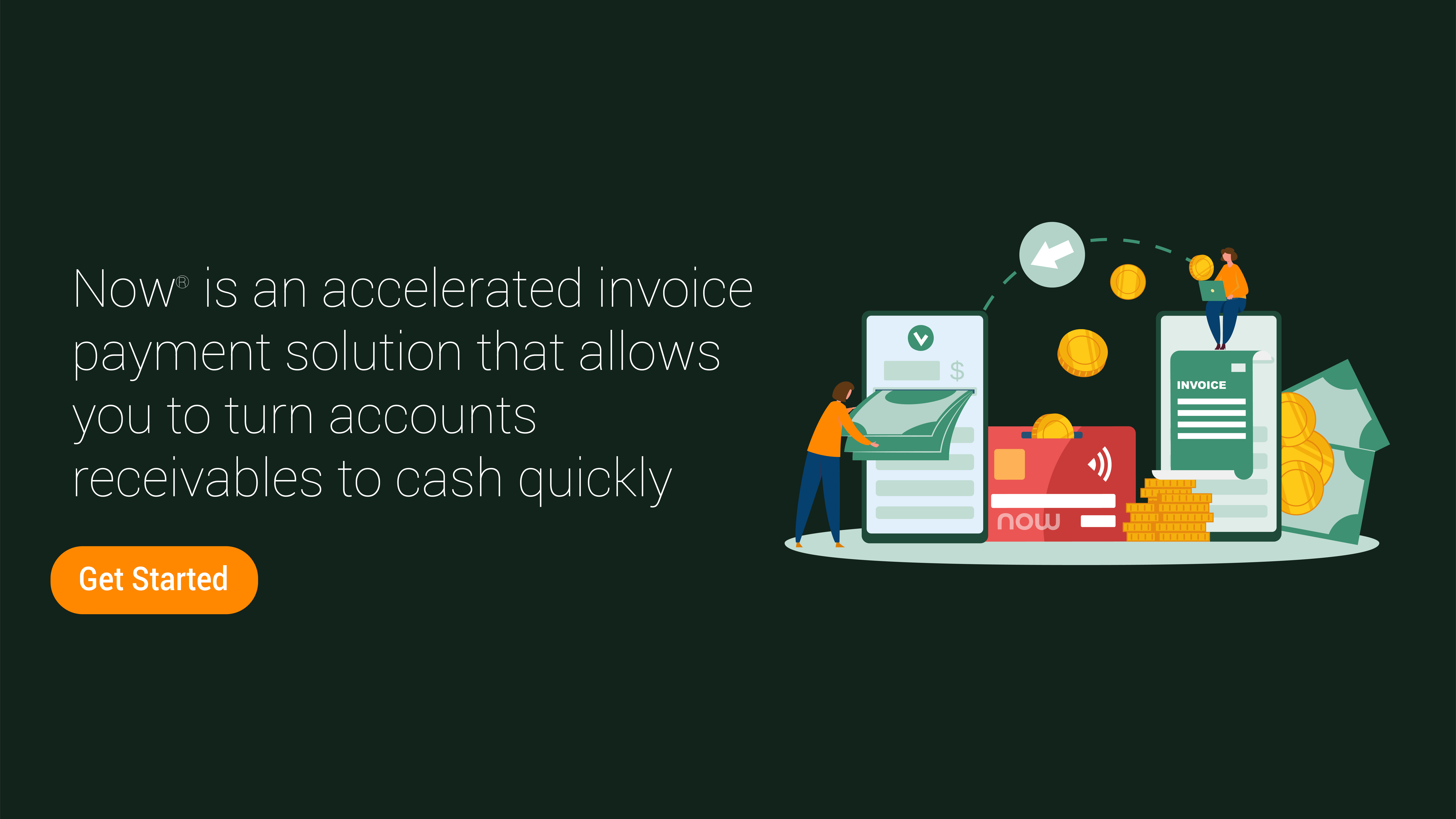 Accelerated invoice solution get started button