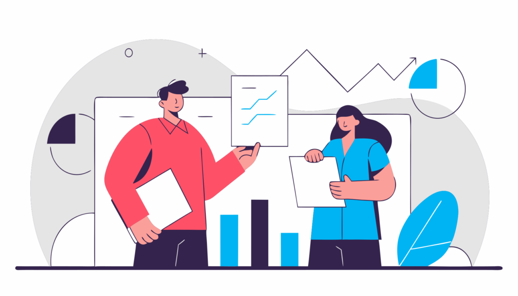 Vector flat illustration for Consulting invoice financing options for firms