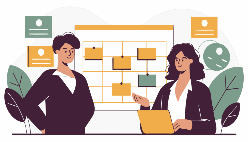 Vector flat illustration for Government contractor financing when payment is delayed