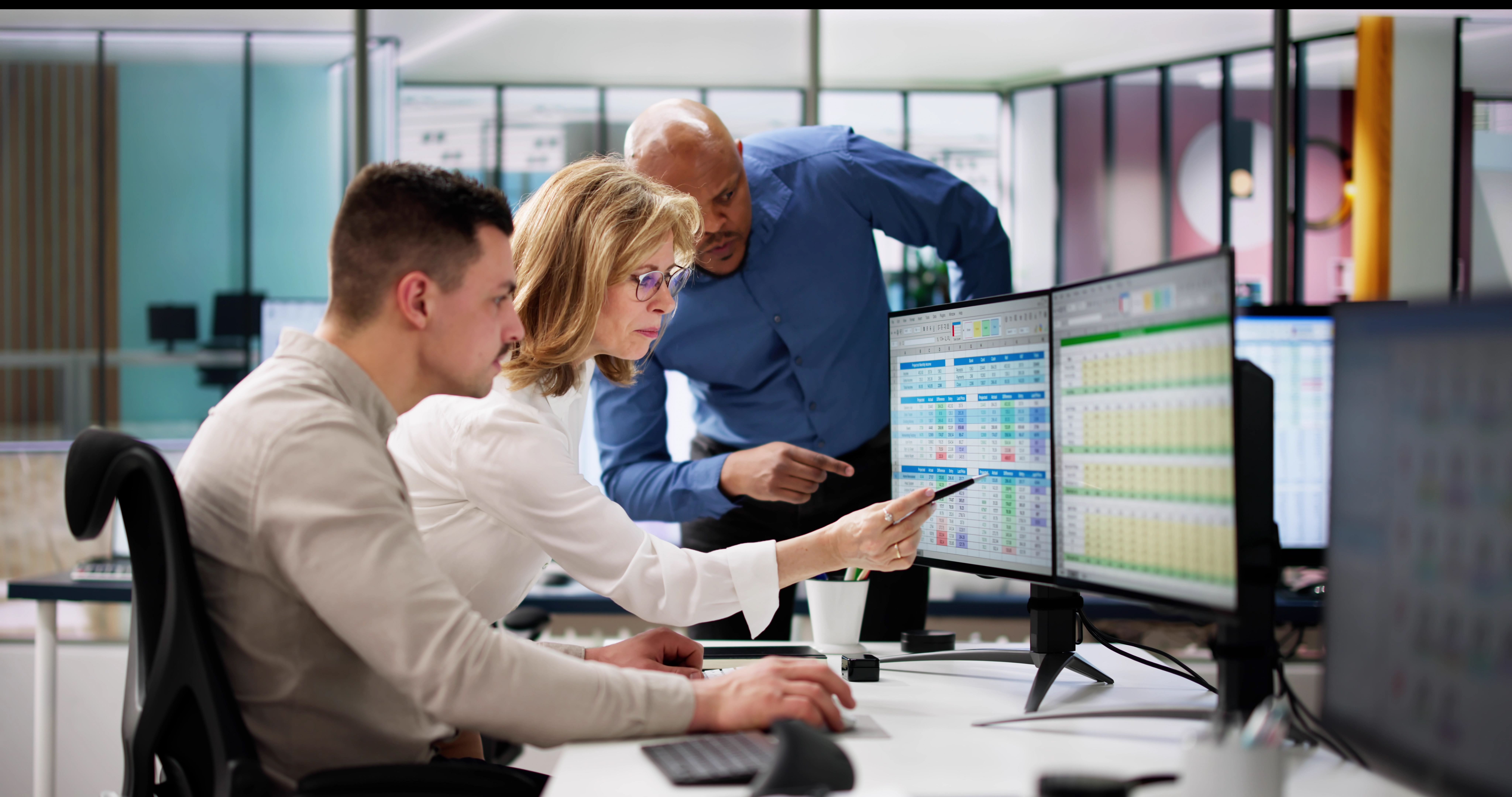 Agency finance leader comparing cash flow options for unpaid invoices