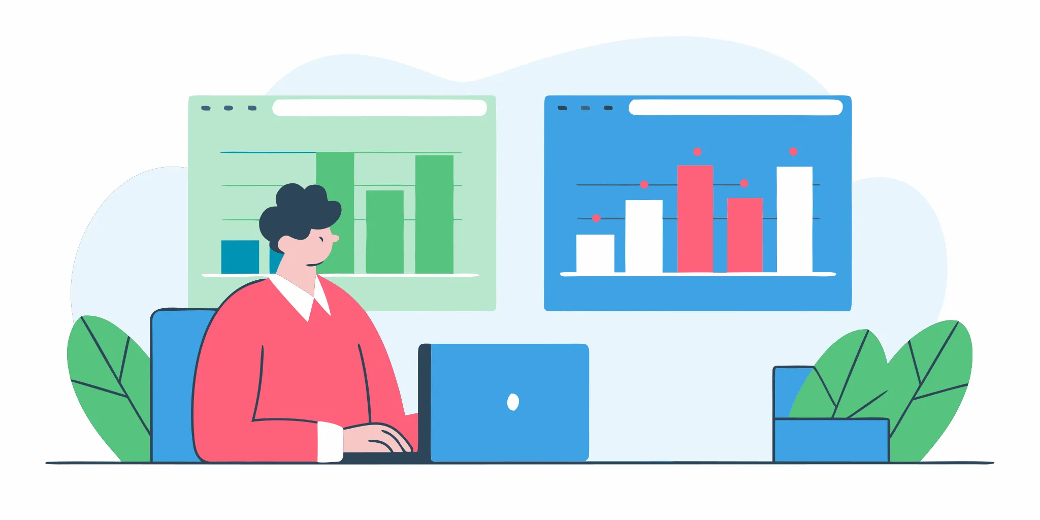 Professional vector illustration comparing flat fee pricing with complex compounding fees